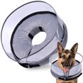 thumbnail image 1 of Fairnull Soft Fabric Inflatable Dog Cone Collar Adjustable Buckle for Pet Recovery After Surgery - Comfortable Pet Collar, 1 of 9