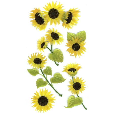 Dimensional Stickers Felt - Jolee's Boutique Dimensional Stickers, Sunny Sunflowers