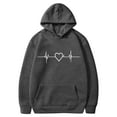 thumbnail image 3 of Makaor Pullover Hoodies for Women Graphic Tunic Sweatshirt with Pockets Fleece Long Sleeve Tops Oversized Clothes, 3 of 4