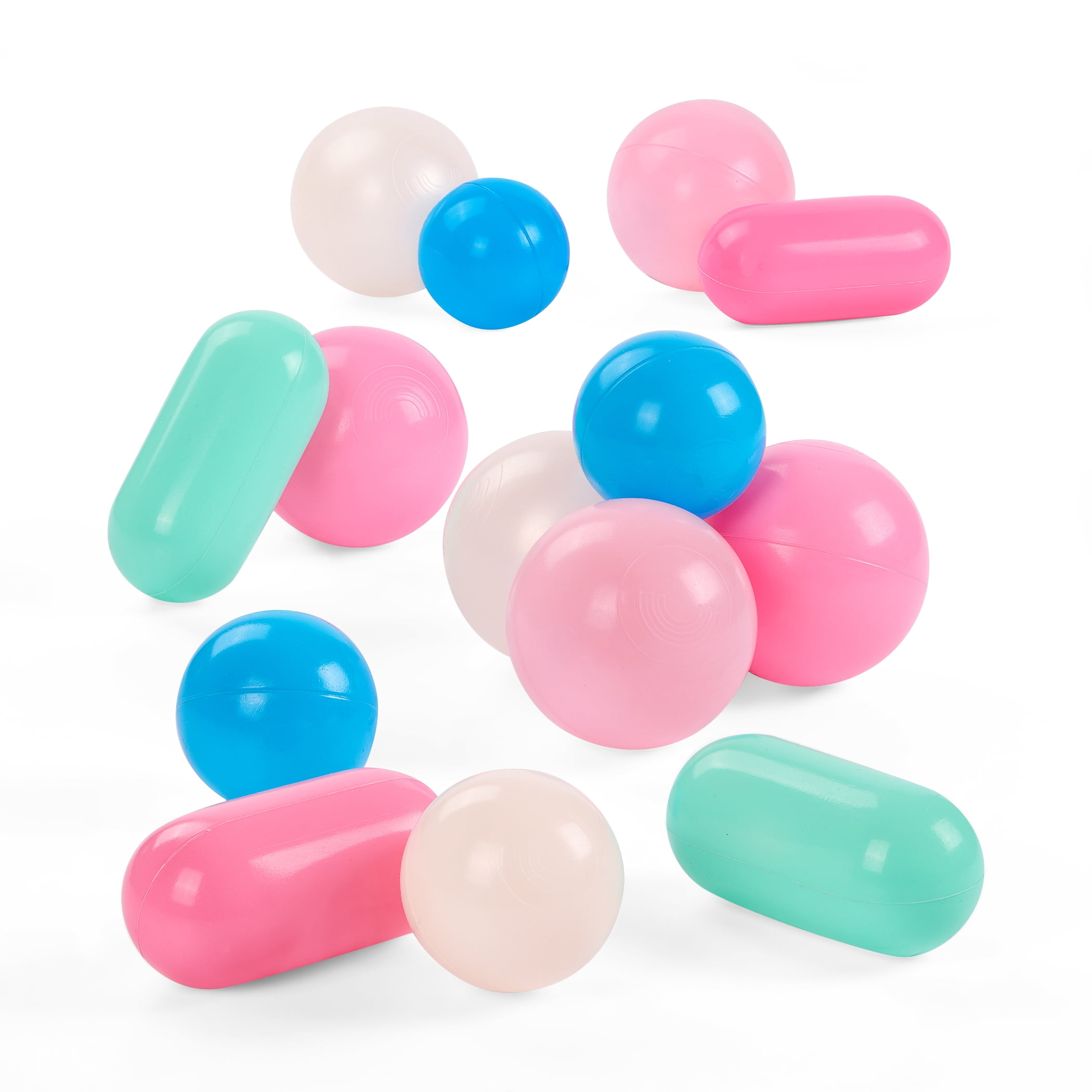Battat Bag of Balls Sweet Retreat 105 Plastic Play Balls for Ball Pit & Reusable Storage Bag for Toddlers 12 Months +