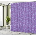 thumbnail image 4 of Ambesonne Violet Shower Curtain, Tulip Like Abstract Flowers, 69"Wx84"L, Pale Purple Pale Sky Blue, 4 of 4
