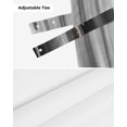 thumbnail image 6 of Tie Up Valance Curtain for Kitchen,Abstract Bending Striped Rod Pocket Short Curtains Adjustable Tie-Up Shade Valances,Black Gradient Wave Pattern Window Treatment for Bathroom Living Room Bedroom, 6 of 8