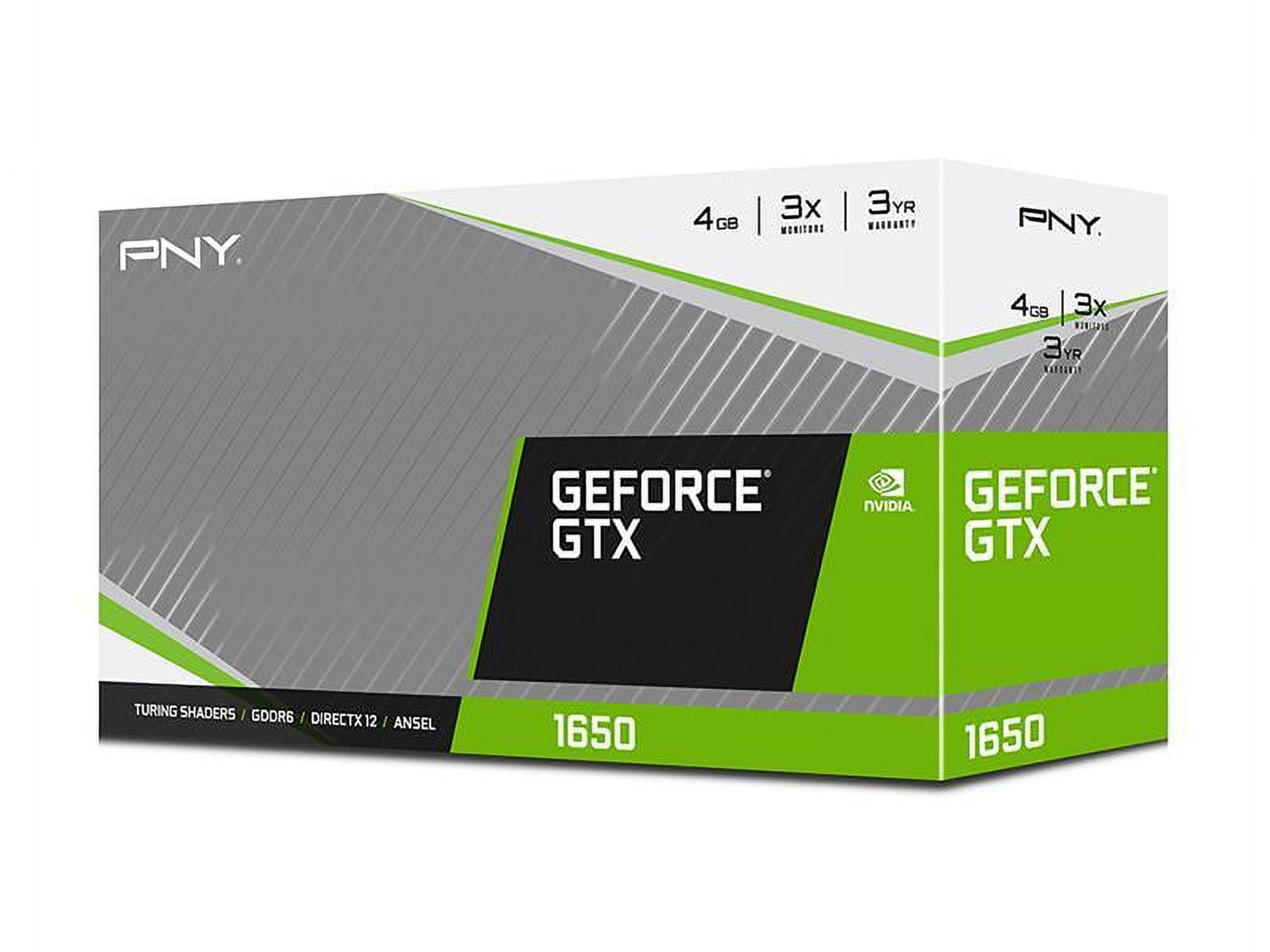 PNY GeForce GTX 1650 4GB VERTO GDDR6 Dual Fan VCG16514D6DFXPB1