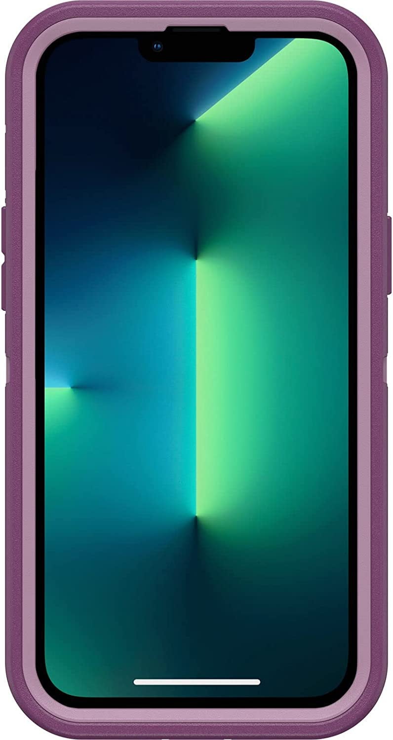 OtterBox Defender Series Screenless Edition Case for iPhone 13 Pro Max & iPhone 12 Pro Max Only - Case Only - Non-Retail Packaging - Happy Purple
