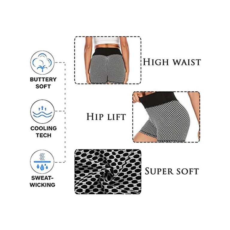 Booty Shorts for Women High Waisted Yoga Shorts Sexy Butt Lifting Short  Workout Hot Pants