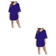 thumbnail image 2 of Minnieouse Vestido informal para mujer, vestido a la moda, hasta 3/4, manga acampanada, empalme de malla, Túnica suelta, Bikinis con cuello en V,, 2 of 6