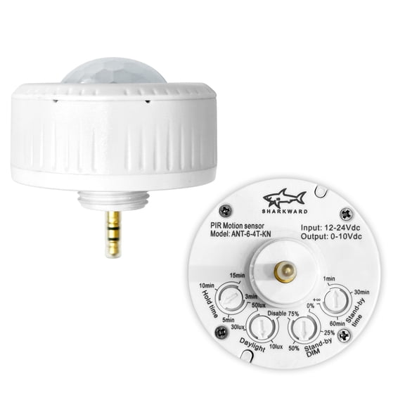 Ceiling Sensor PIR Occupancy Motion Detector for LED High Bay Light, 40 FT Ceiling and 50 FT Wall Mount Detection Diameter, Commercial/Industrial Grade