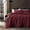 Burgundy, variant on Sleep Zone Duvet Cover Queen Size, Stone Washed, Soft and Comfortable with Natural Wrinkles, Easy Care, Gift-Wrapped, Safe and Skin-Friendly(White, Queen)