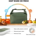 thumbnail image 2 of Lunch Bag for Women & Men Fresh Keep Lunch Box, Small Leakproof Cooler Bag Food Lunch Containers High Capacity Reusable Lunch Tote Bags for Work, Office, Picnic, Travel (Yellow), 2 of 4