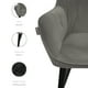 thumbnail image 4 of JUEGO DE 2 SILLAS VELVET MODERNAS PARA COMEDOR MARCA GRAVITA, 4 of 7