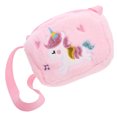 thumbnail image 2 of Bolso de mano de unicornio esponjoso y peludo, bolso cruzado de peluche, bolso de unicornio para niñas, 2 of 5