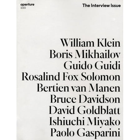 Pre-Owned The Interview Issue: Aperture 220 (Paperback) 1597113239 9781597113236
