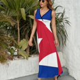 thumbnail image 6 of Cuba Flag Dress Fashion Boho Beach Long Dresses Female Party Printed Maxi Dress, 6 of 9