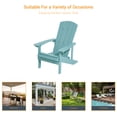 thumbnail image 5 of ACEGOSES 1 Pcs Faux Wood Adirondack Chair Weather Resistant for Patio Garden, Backyard, Porches and Indoors,Lake Blue, 5 of 5