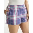 thumbnail image 3 of Joyspun Women's Woven Pajama Boxer Shorts, 3'' Inseam, Sizes XS-3X, 3 of 5