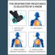 thumbnail image 2 of Pulmón Respiración Del Ajustable para El Entrenamiento Fitness () Blanco, 2 of 9