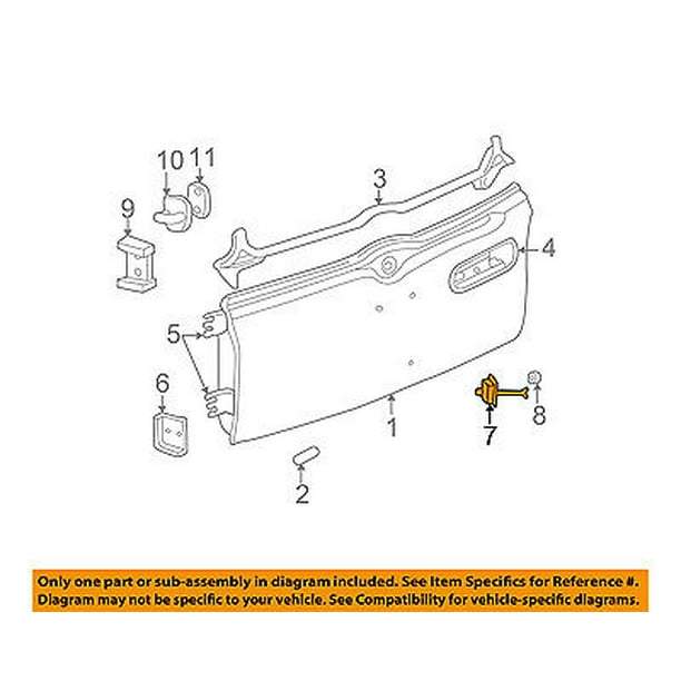 Jeep CHRYSLER OEM 0207 Liberty Tail Gate Tailgate HatchCheck Arm 55360170AB