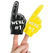 Team Spirit Colors Football Sports "We're #1" Mini 5" Foam Fingers, 2 CT