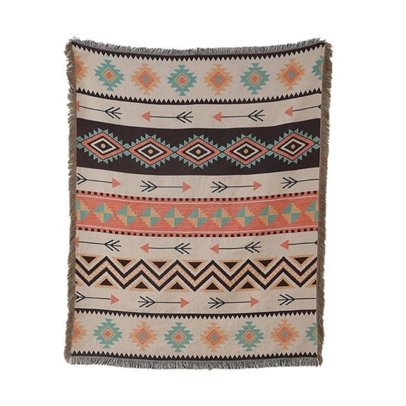 Colorful Exotic Sofa Tapestry Couch Slipcover Decorative Towel Indian Type for Unique Home 160x130cm