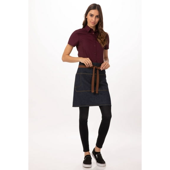 Chef Works Unisex Memphis Half Bistro Apron (AW048IBL0)