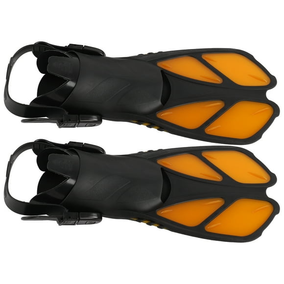 Snorkel Fins, On-slip Flippers Adjustable Long Diving Flippers Drainage Channels For Summer Diving For Swimming XL
