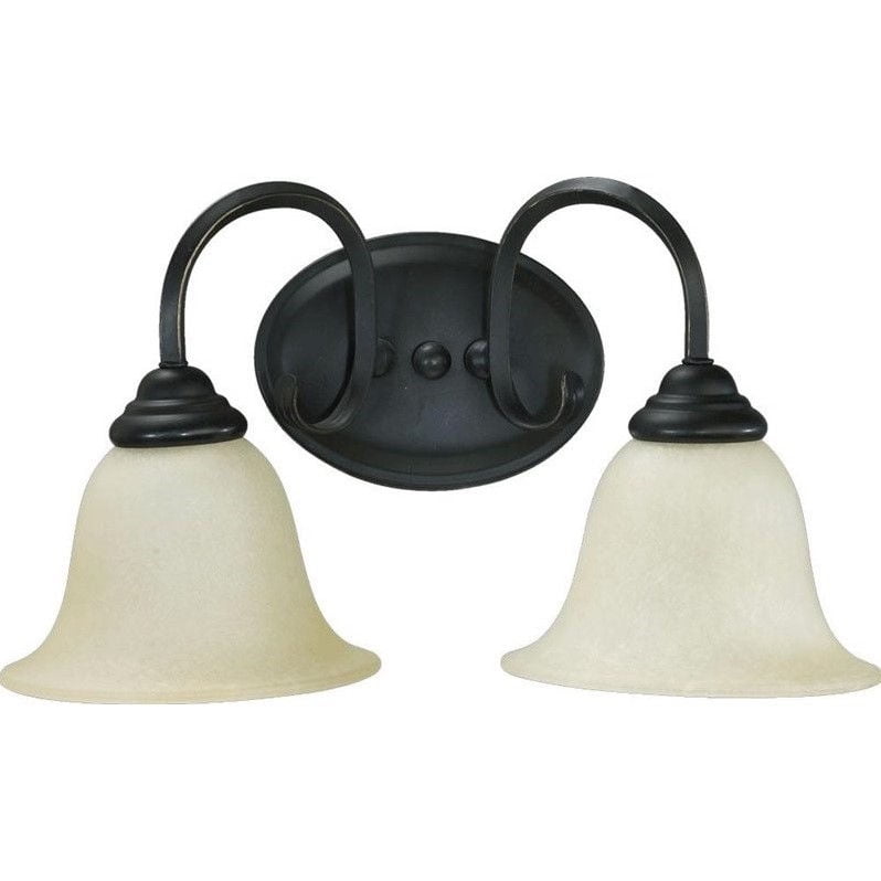 Quorum Spencer 2 Light Vanity In Old World Walmart Com Walmart Com