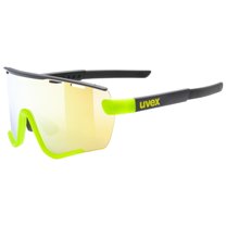 Uvex Unisex - Adults Sportstyle 236 Set Sports Eyewear - Black Yellow Matte/Yellow - Anti-Fog & 100% UV Protection