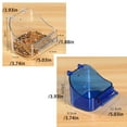 thumbnail image 4 of Greeniant Estuche de baño para loros Caja para pájaros Jaula de ducha Ahorro de espacio Accesorio enjaulado Interior Instalación práctica Type2 NO2, 4 of 6