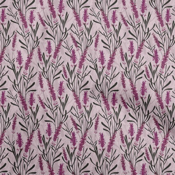 oneOone Viscose Jersey Dark Magenta Fabric Floral Quilting Supplies Print Sewing Fabric By The Yard 60 Inch Wide