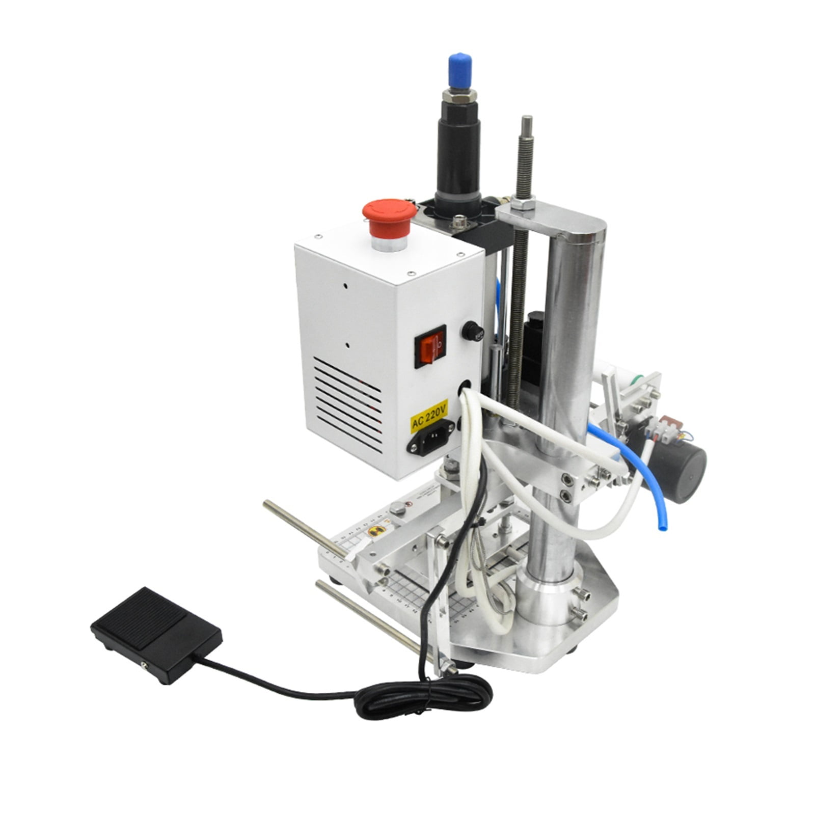 QS90 Bronzing Machine Pneumatic Hot Foil Stamping Machine Leather Wood Furniture Album Heat Press Machine Gilding Press