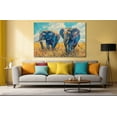 thumbnail image 4 of Animal Wall Art Picture Two Elephants Animal Wall Decor Canvas Wall Art For Livingroom Bedroom Office, 4 of 6