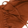 thumbnail image 3 of Funicet Summer Savings Clearance! Shorts for Women Plus Size Solid Casual Elastic Waist Beach Shorts Drawstring Comfy Lace Trim Shorts Rope Tie Shorts w/ Pockets, 3 of 5