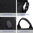 thumbnail image 4 of Mochila Backpack Roll Top Antirrobo Impermeable para Laptop de 15" y Tablet Redlemon  Ideal para Campamentos. Gris Oscuro, 4 of 5