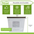 thumbnail image 4 of 7Penn Silicone Food Storage Bag 1000mL - 2pk Clear 8 x 6.25in Reusable Food Bags, 4 of 7