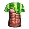 thumbnail image 4 of Jinhomg Mens Funny Holiday T Shirt Novelty St Patricks Day Graphic Tees Slim Fit Comfy Short Sleeve Crew Neck Party Tops Funny Gifts Fall Saving Green XXXL, 4 of 5