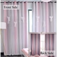thumbnail image 3 of Cortinas Yancorp para dormitorio de niñas, habitación infantil, 160 x 160 cm, rosa y gris, 3 of 6