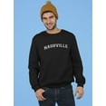 thumbnail image 2 of Nasville Text Men Sweatshirt, Male Medium, 2 of 4