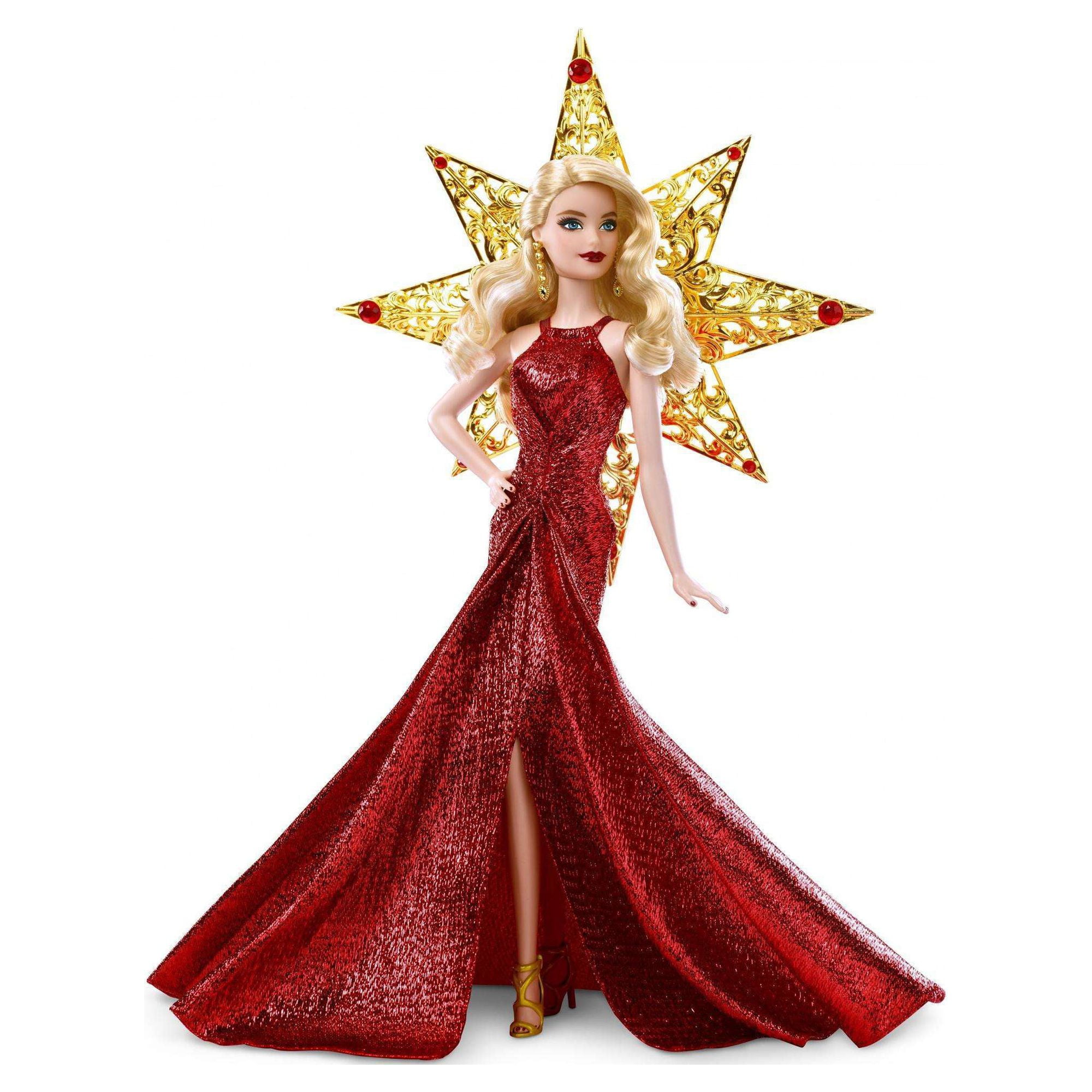 Barbie Collector 2017 Holiday Doll, Blonde, with Star Adornment
