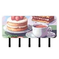 thumbnail image 6 of Strawberry Cakes Coffee Key Holder for Wall Mail Holder Organizer with 5 Key Hooks Wall Mount Key Rack with Shelf, 6 of 6