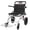 L, variant on Postuois Foldable Travel Wheelchair with Telescopic Handle, 20" Wide Seat Carbon Steel Transport Chair, 12" Rear Wheels, 265lbs Capacity for Adults Seniors — Fits in Car Trunk
