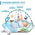 thumbnail image 2 of Colchoneta de gimnasio para bebés Jyusmile 8 en 1 Tummy Time con 6 juguetes, 2 of 7