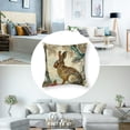 thumbnail image 5 of Hopper Country Vintage Animal Pillow Case Cotton Decoration Cute Rabbit, Classical Double Garden Flower Pillow Case, Various Sizes, Set of 2, 5 of 7