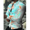 thumbnail image 1 of Camisa de lujo de moda 2024 para hombre, estilo social, con botones tipo polo, informal, con estampado occidental, cárdigan de fiesta para hombre, talla grande S-6XL, 1 of 6