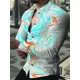 thumbnail image 1 of Camisa de lujo de moda 2024 para hombre, estilo social, con botones tipo polo, informal, con estampado occidental, cárdigan de fiesta para hombre, talla grande S-6XL, 1 of 6