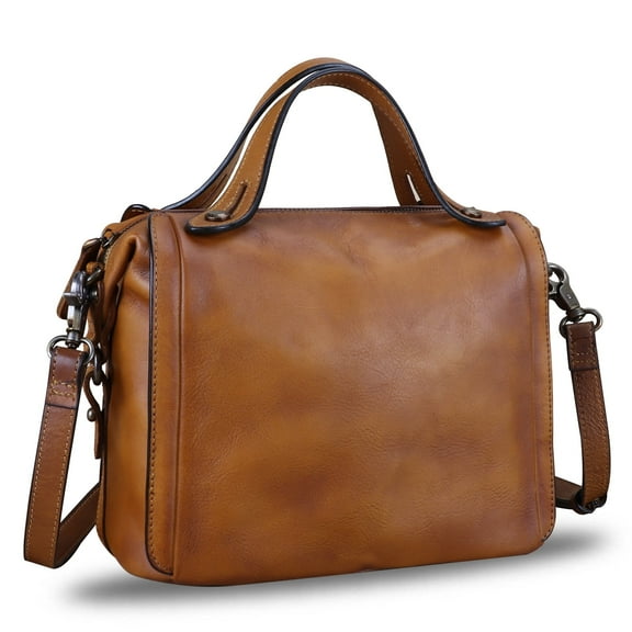 Genuine Leather Women Purse Satchel Handmade Crossbody Shoulder Bag Top Handbag