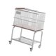 thumbnail image 5 of Carrito rodante, carrito utilitario, estructura de acero, organizador de almacenamiento multiusos. Brown 2 nivel, 5 of 9