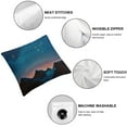 thumbnail image 4 of TIAOTIAOHOU Throw Pillow Covers Square Mountain Sky with Quote Star Beautiful Starry Nature Forest for Couch Living Room Set of 2, 4 of 6