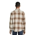 Men's and Big Men's Flannel Shirt with Long Sleeves, Sizes XS