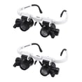 thumbnail image 1 of 2Pcs Head-Mounted Microscope Jeweler Magnifier With LED Light, 1 of 5