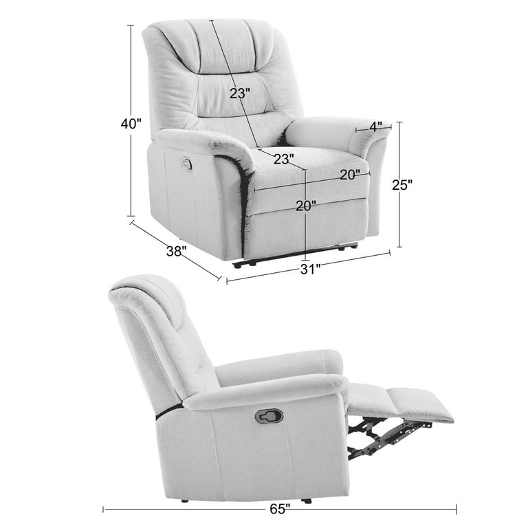 Modern Essentials Clara Swivel Reclining Glider Chair Shell